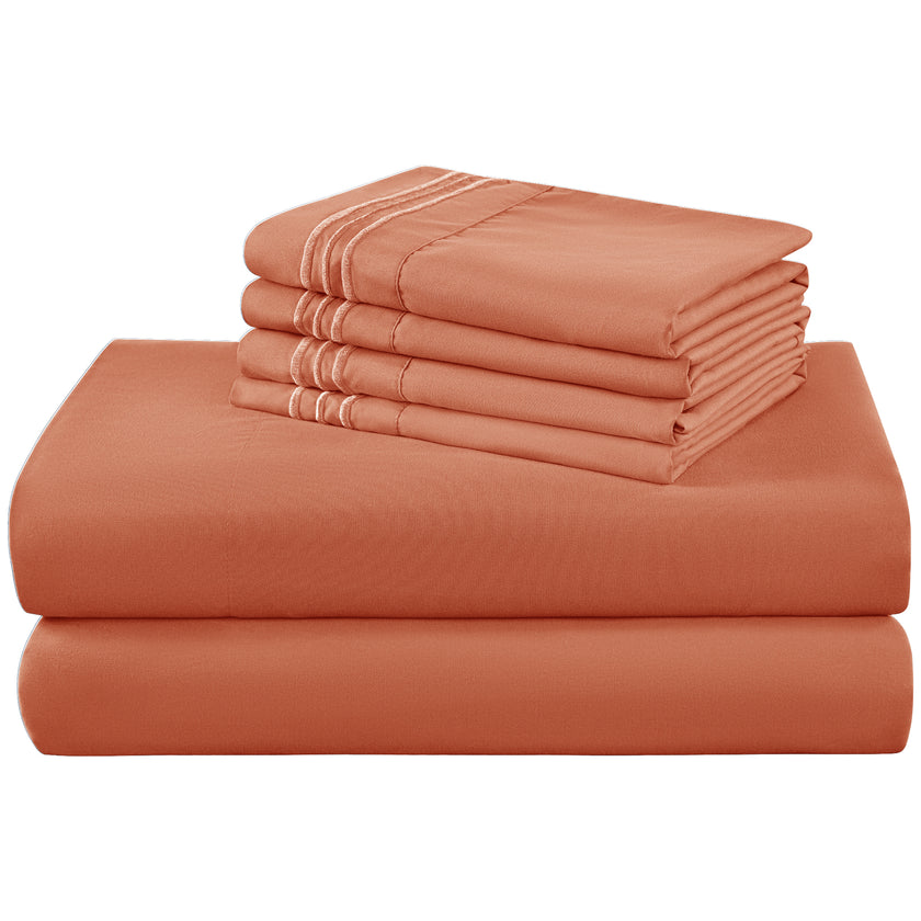 4/ 6 Pieces 100% Organic Cooling Bamboo Sheets