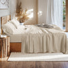 Linen bed sheet set