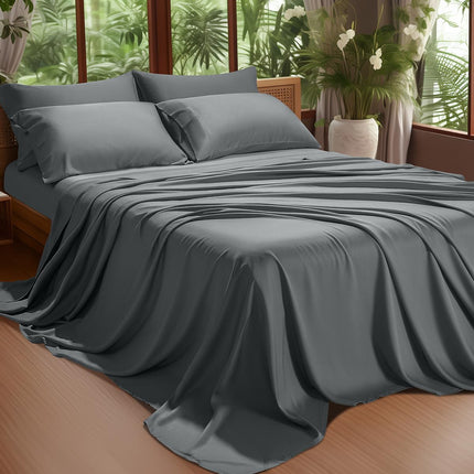 4/ 6 Pieces 100% Organic Cooling Bamboo Sheets