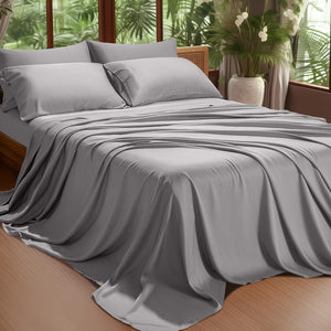 4/ 6 Pieces 100% Organic Cooling Bamboo Sheets