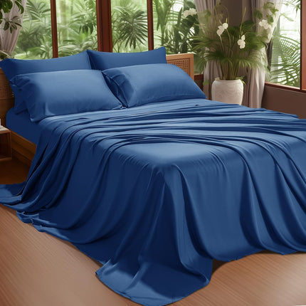 4/ 6 Pieces 100% Organic Cooling Bamboo Sheets