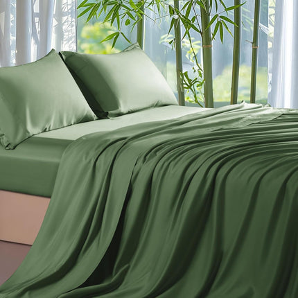 4/ 6 Pieces 100% Organic Cooling Bamboo Sheets