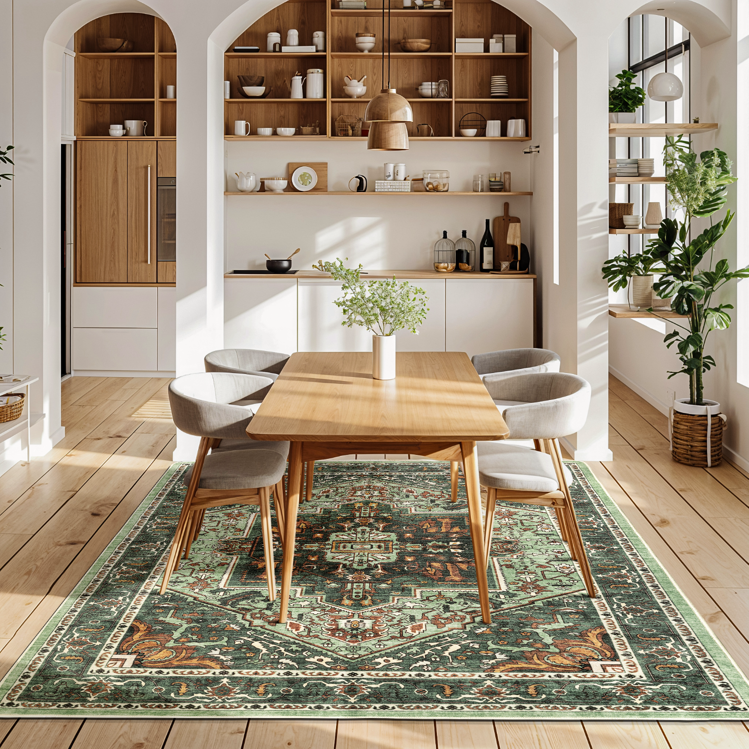 Neutral Vintage Absorbent Soft Rug