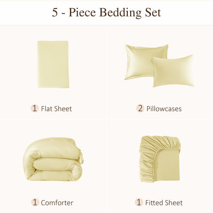 7 Pieces Tassels Boho Comforter Set