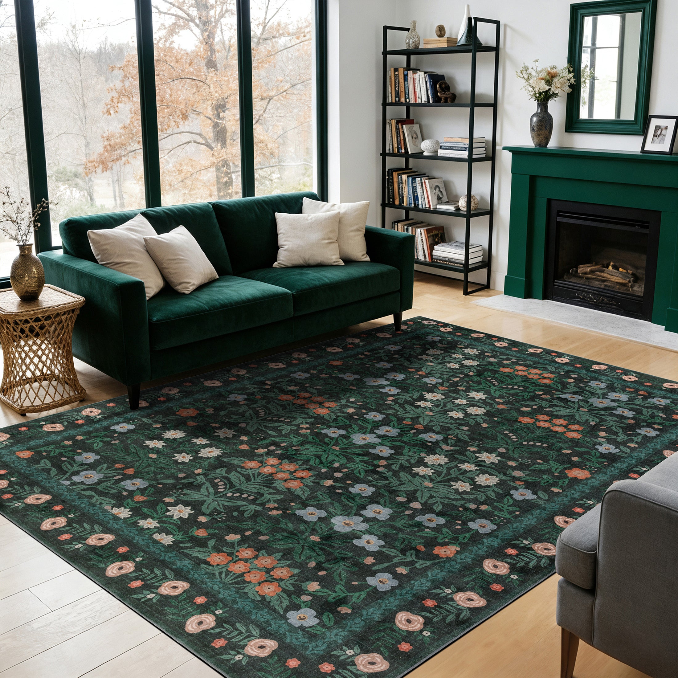 floral area rug