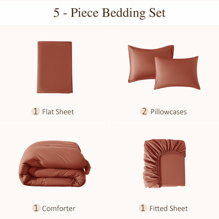 7 Pieces Tassels Boho Comforter Set