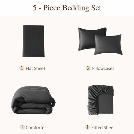 7 Pieces Tassels Boho Comforter Set