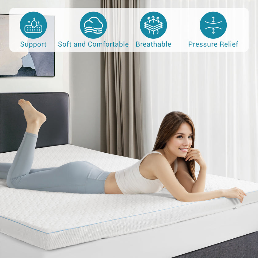 3 Inch Gel Memory Foam Mattress Topper