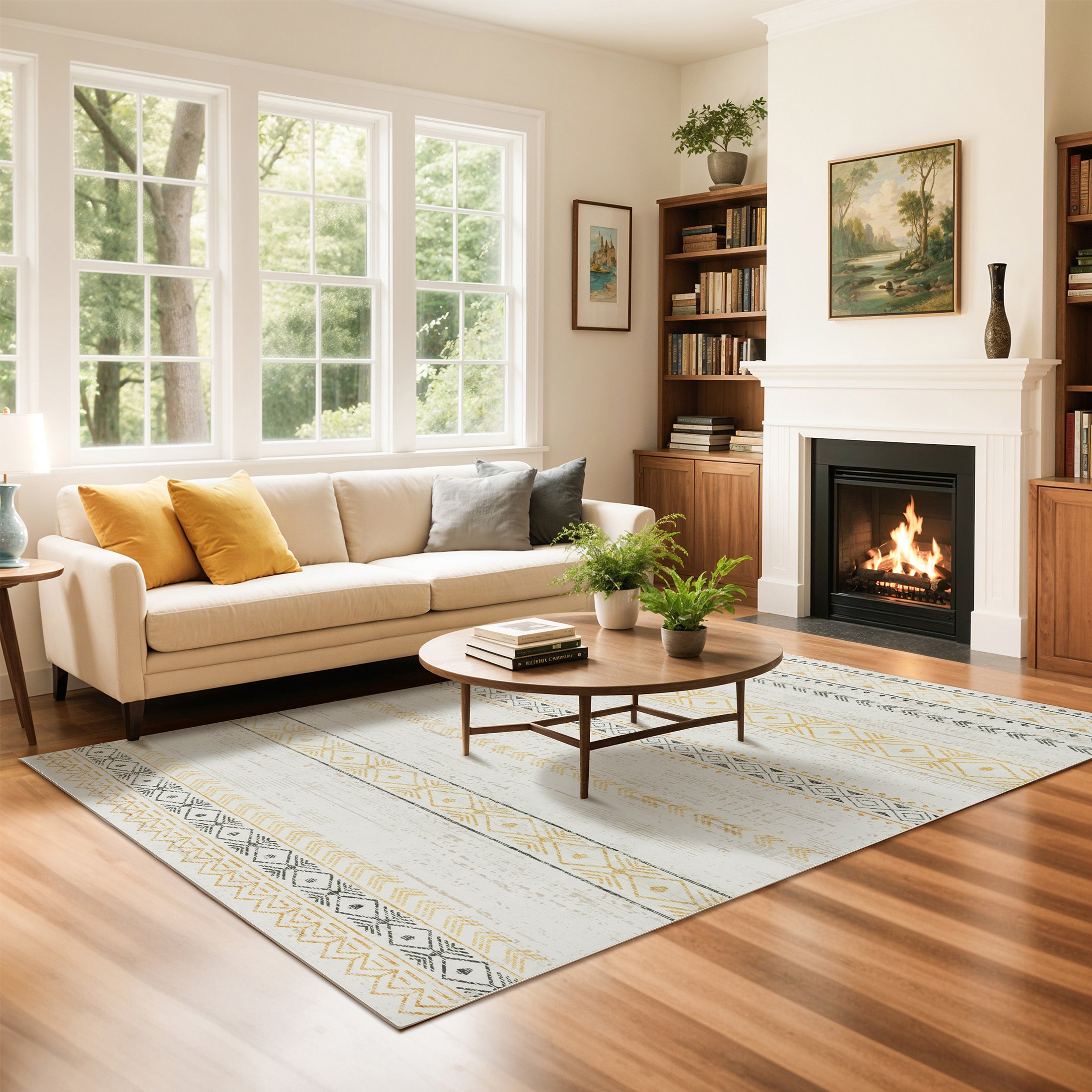 Oriental Vintage Non Slip Area Rug