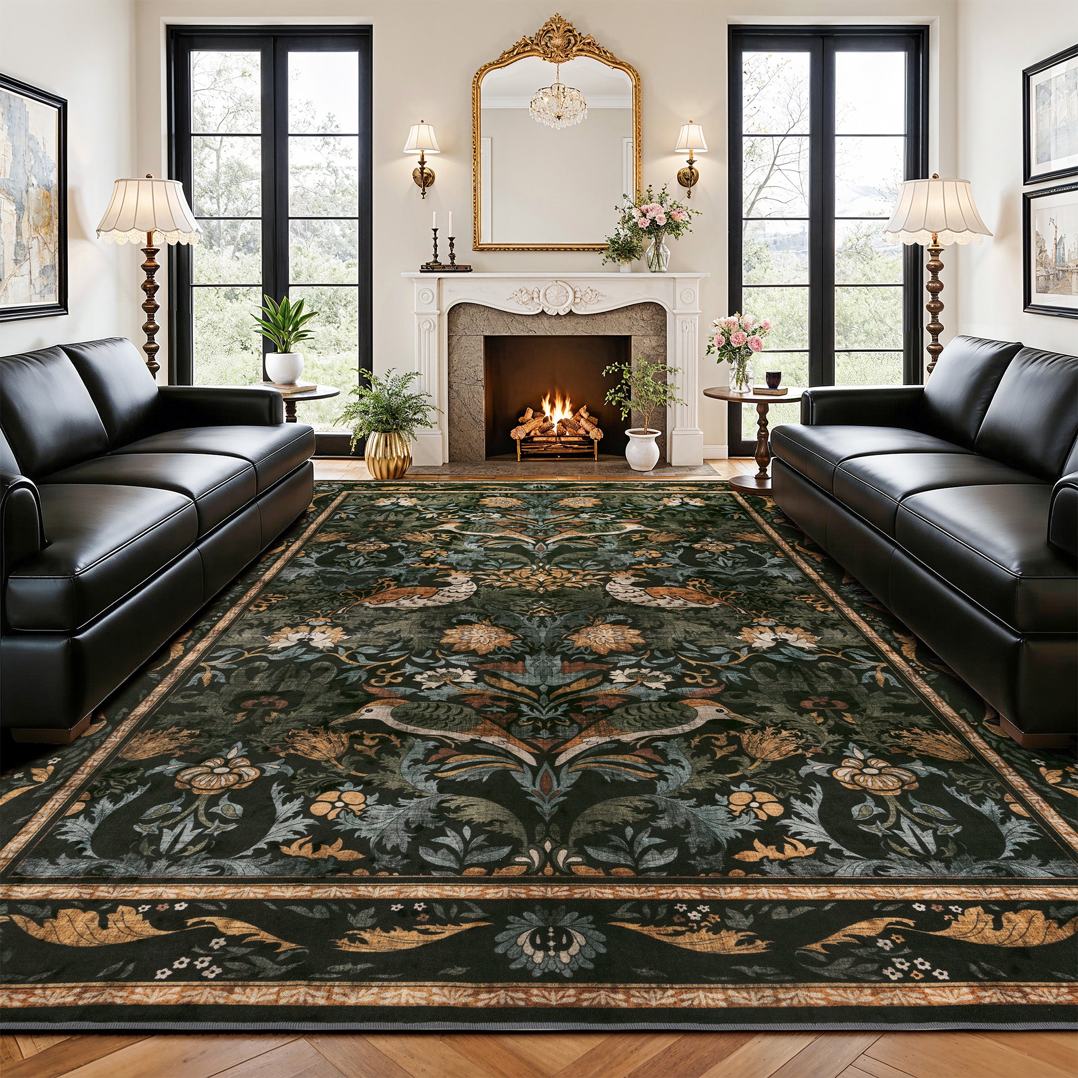 floral area rug