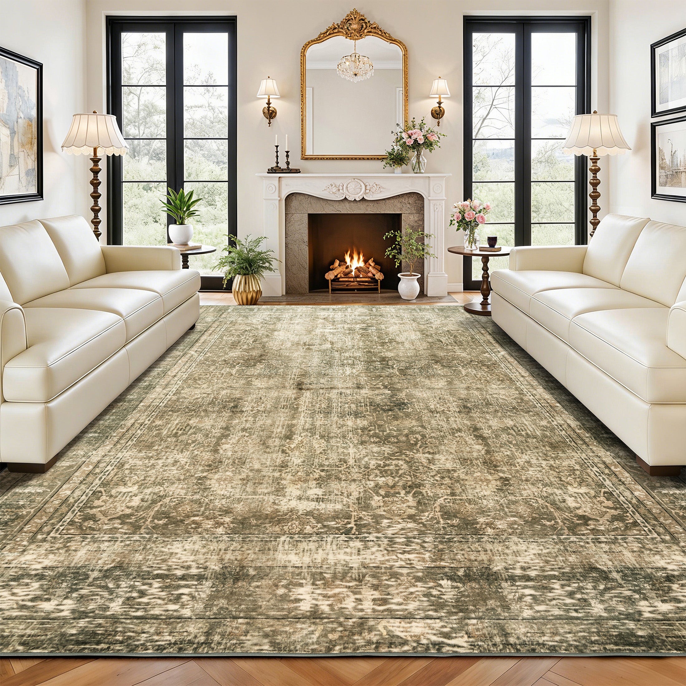 floral area rug