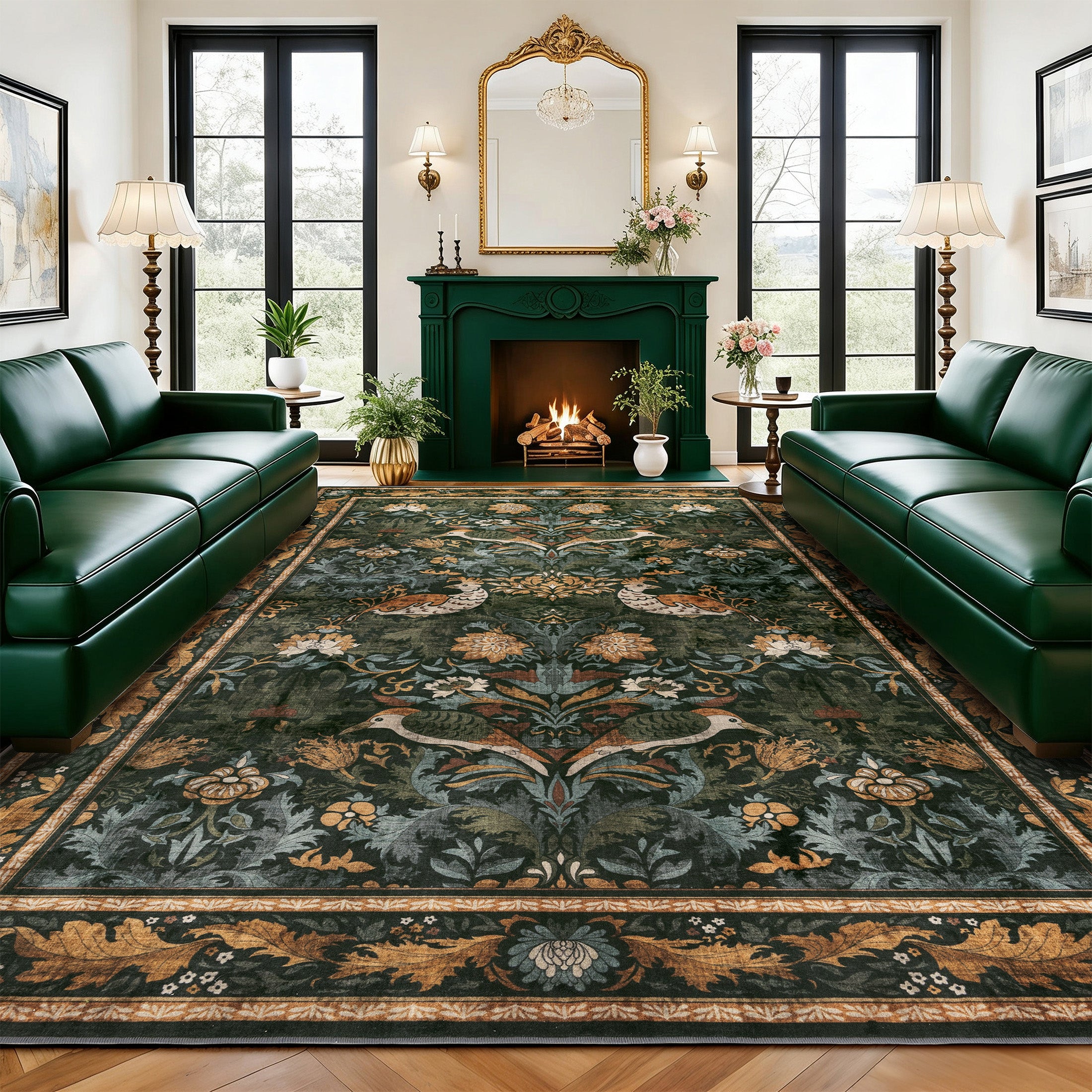 floral area rug