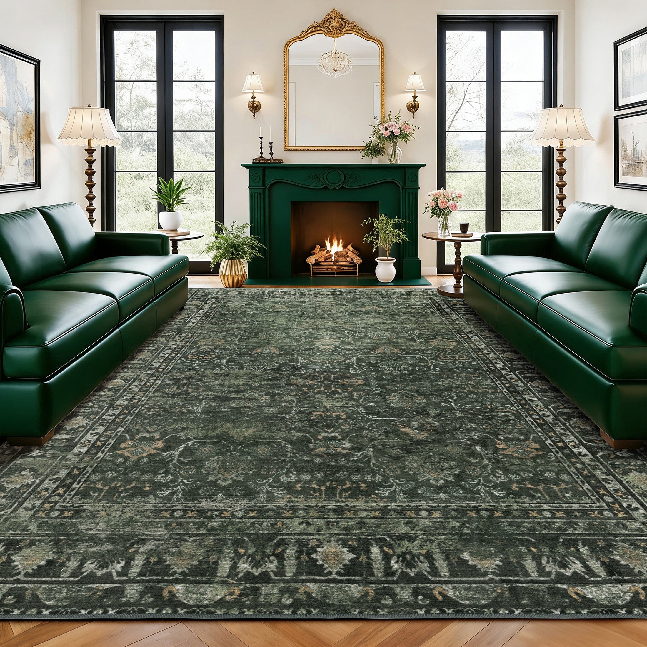 floral area rug