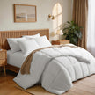Down Alternative Comforter – All Season Quilted Microfiber, Soft Lightweight Bedding