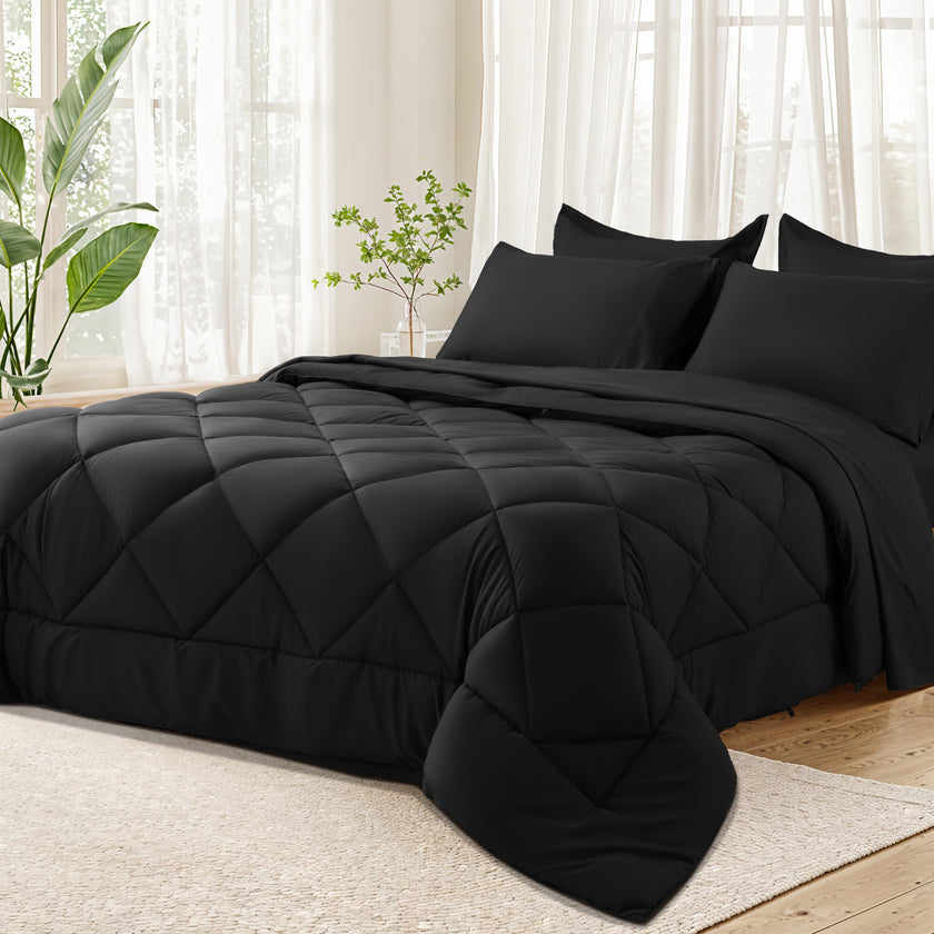 7/5 pieces microfiber comforter set