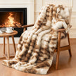 Faux Rabbit Fur Throw Blanket