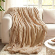 Thickened Striped Flannel Blanket