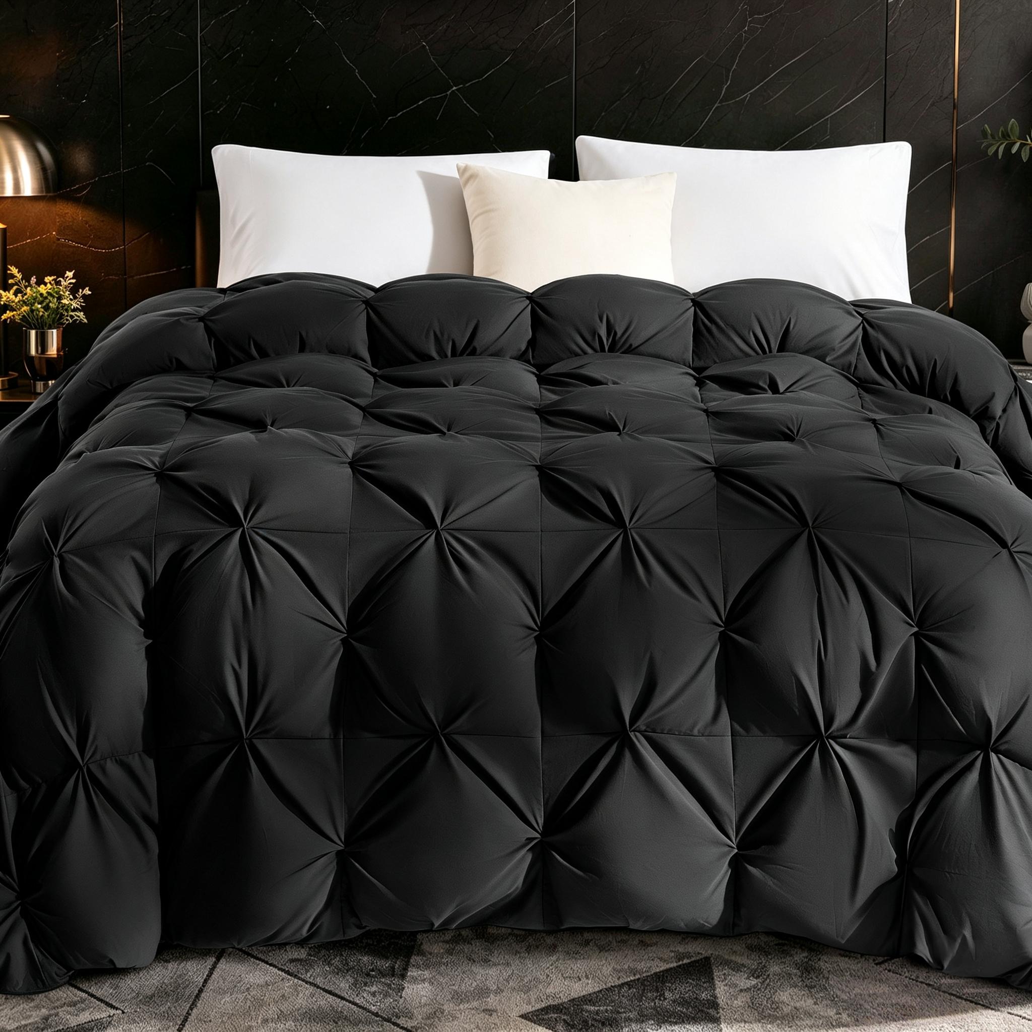 Pinch Pleat Feather Down Comforter