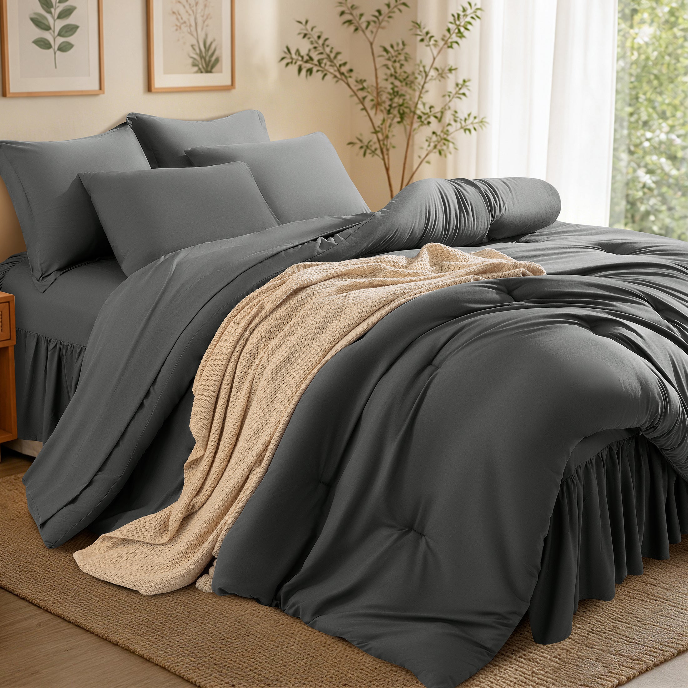 8-Piece Microfiber Comforter Set