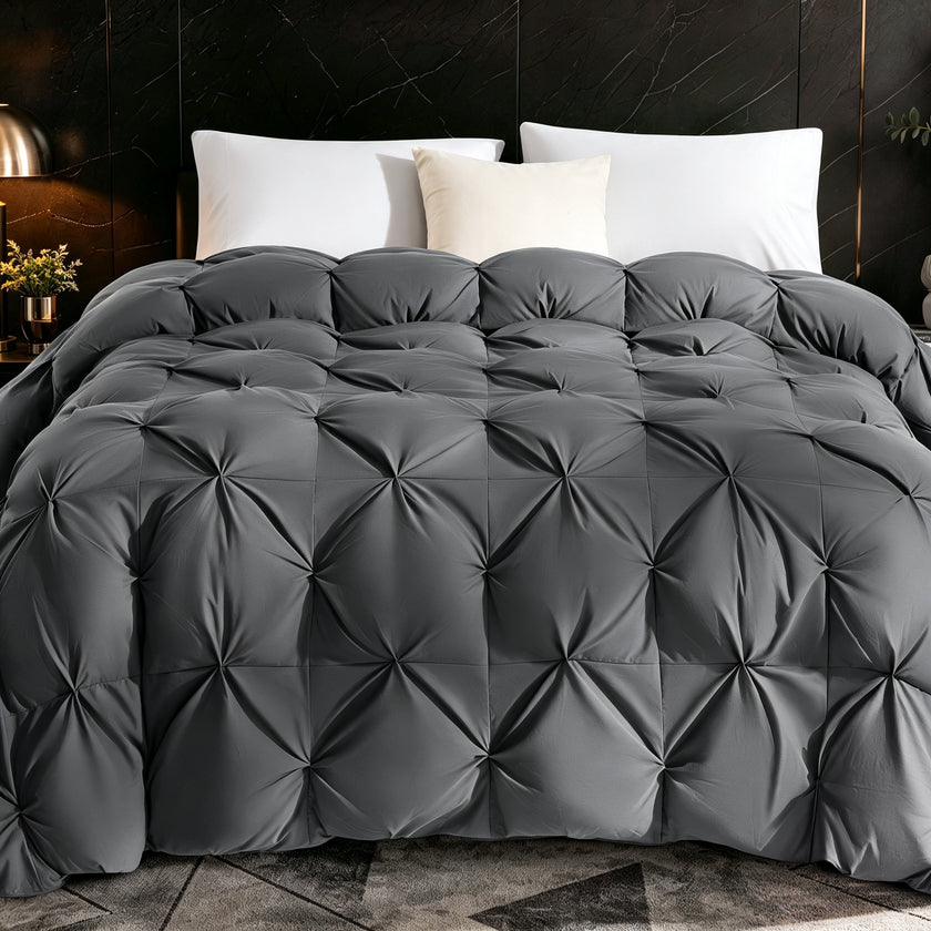 Pinch Pleat Feather Down Comforter