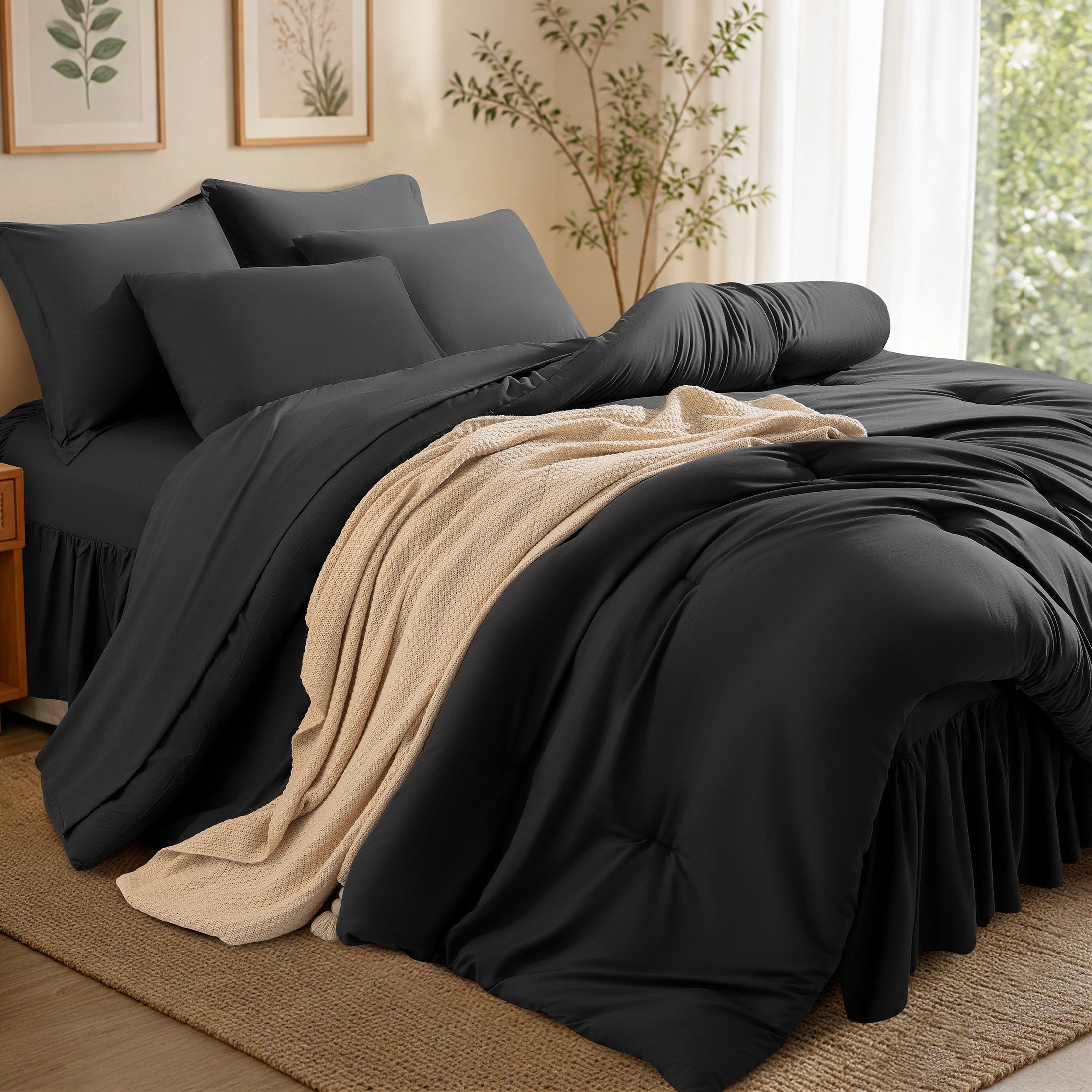 8-Piece Microfiber Comforter Set