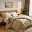 Down Alternative Comforter – All Season Quilted Microfiber, Soft Lightweight Bedding