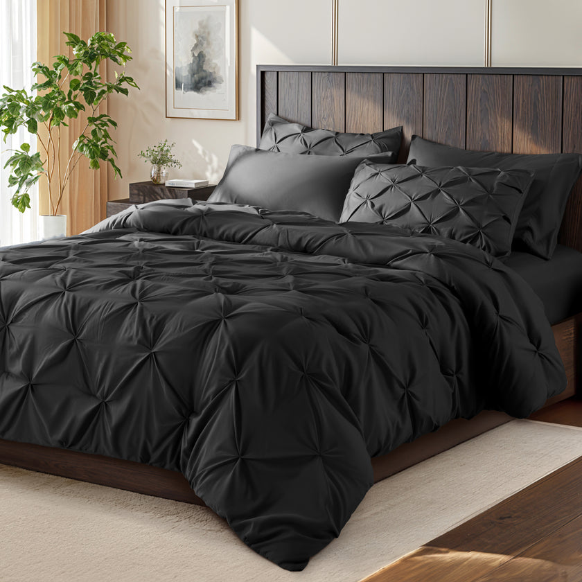 7 pieces microfiber comforter set