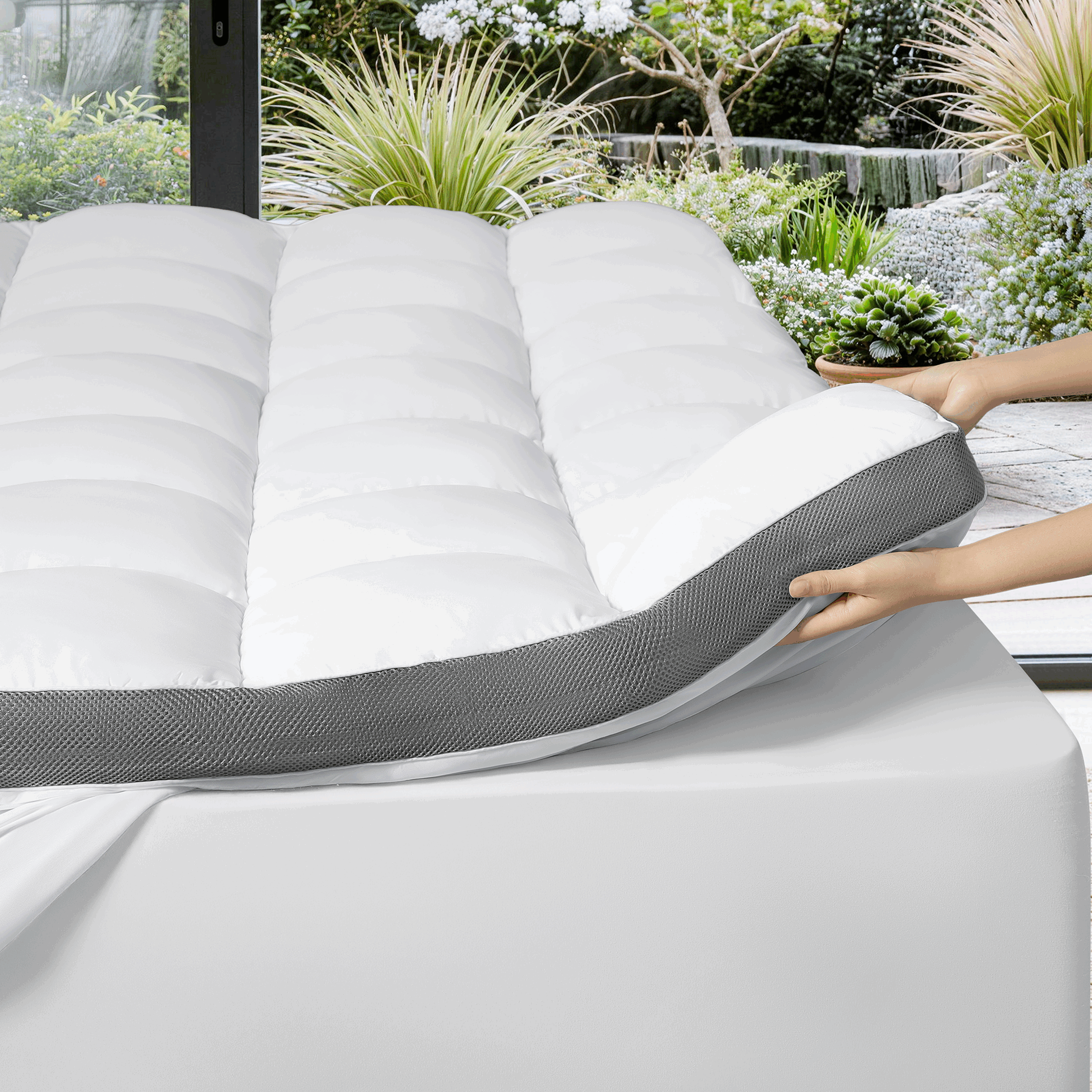 Breathable Plush Shredded Memory Foam Mattress Topper