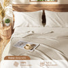 Linen bed sheet set