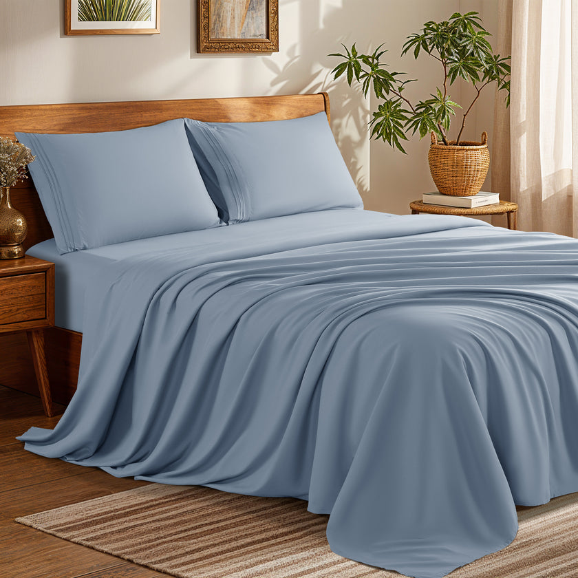 Microfiber 1800 TC Sheet Set - 4 Pieces New Color