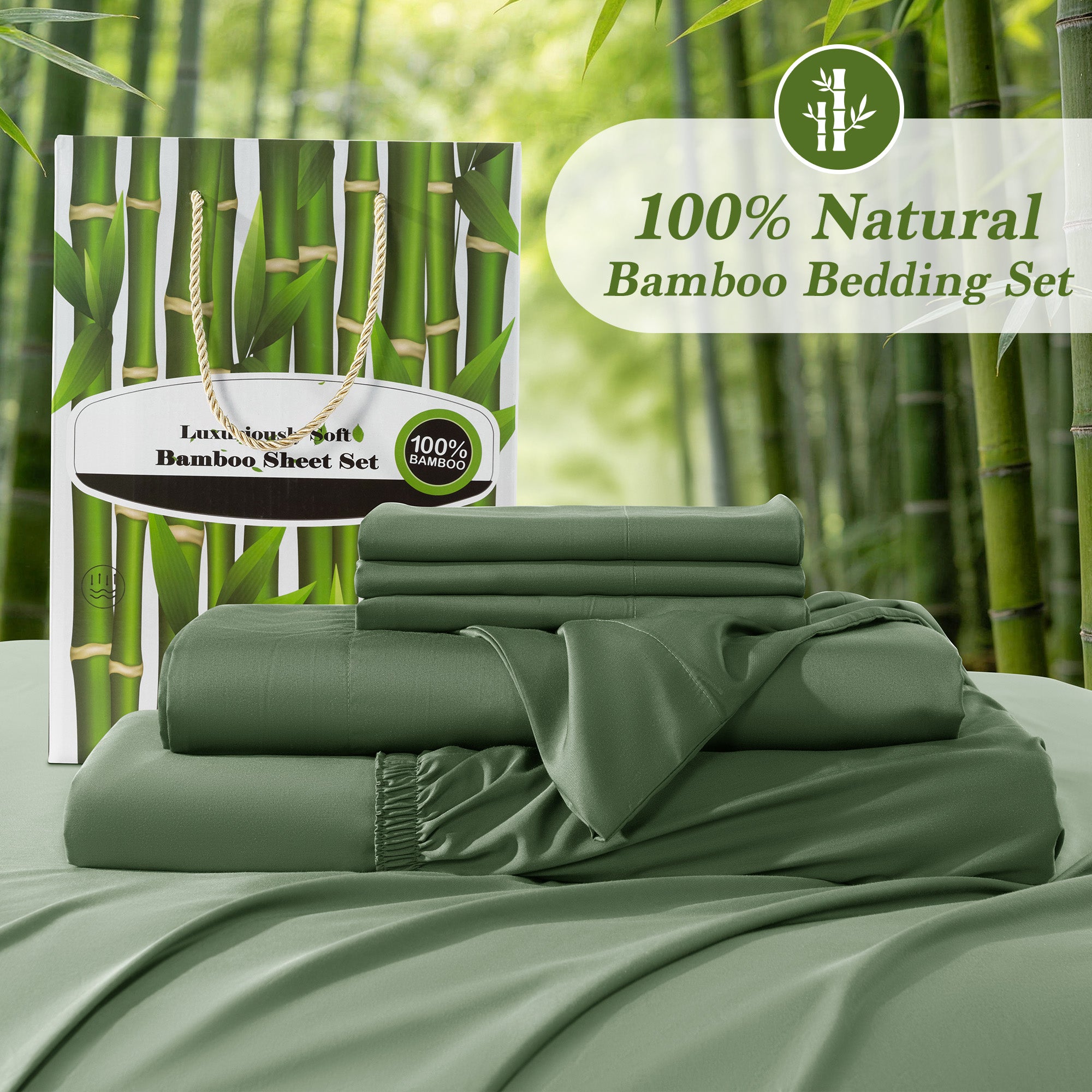Pure Bamboo Viscose Sheet 4/6Pcs