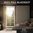 Linen Blend Full Blackout Curtains