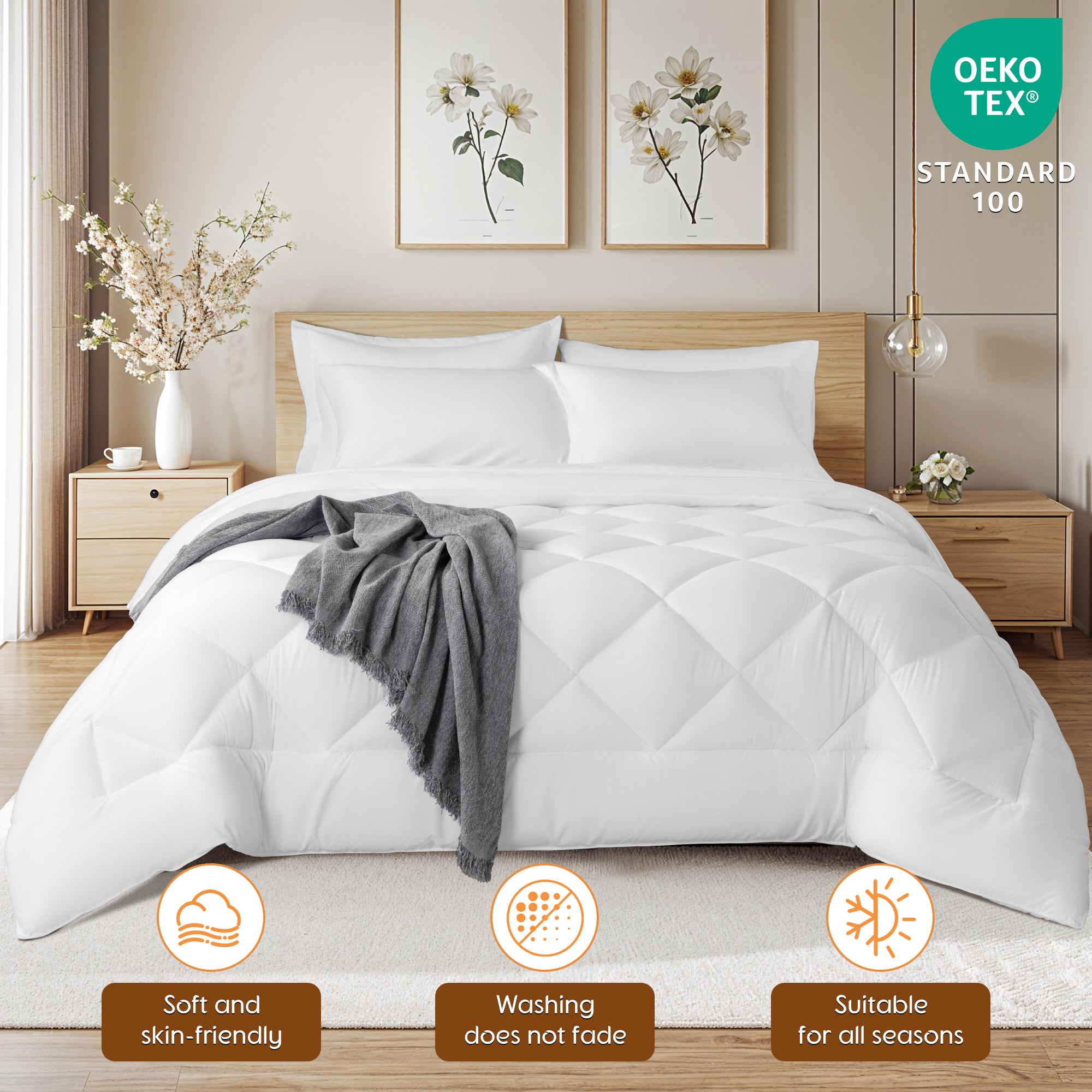 7/5 pieces microfiber comforter set
