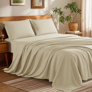 Microfiber 1800 TC Sheet Set - 4 Pieces New Size