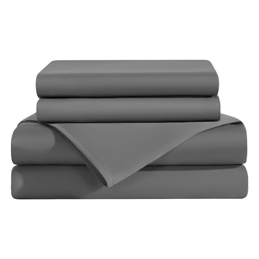 AiAngu 3/4 Pieces Bamboo Bed Sheet Set