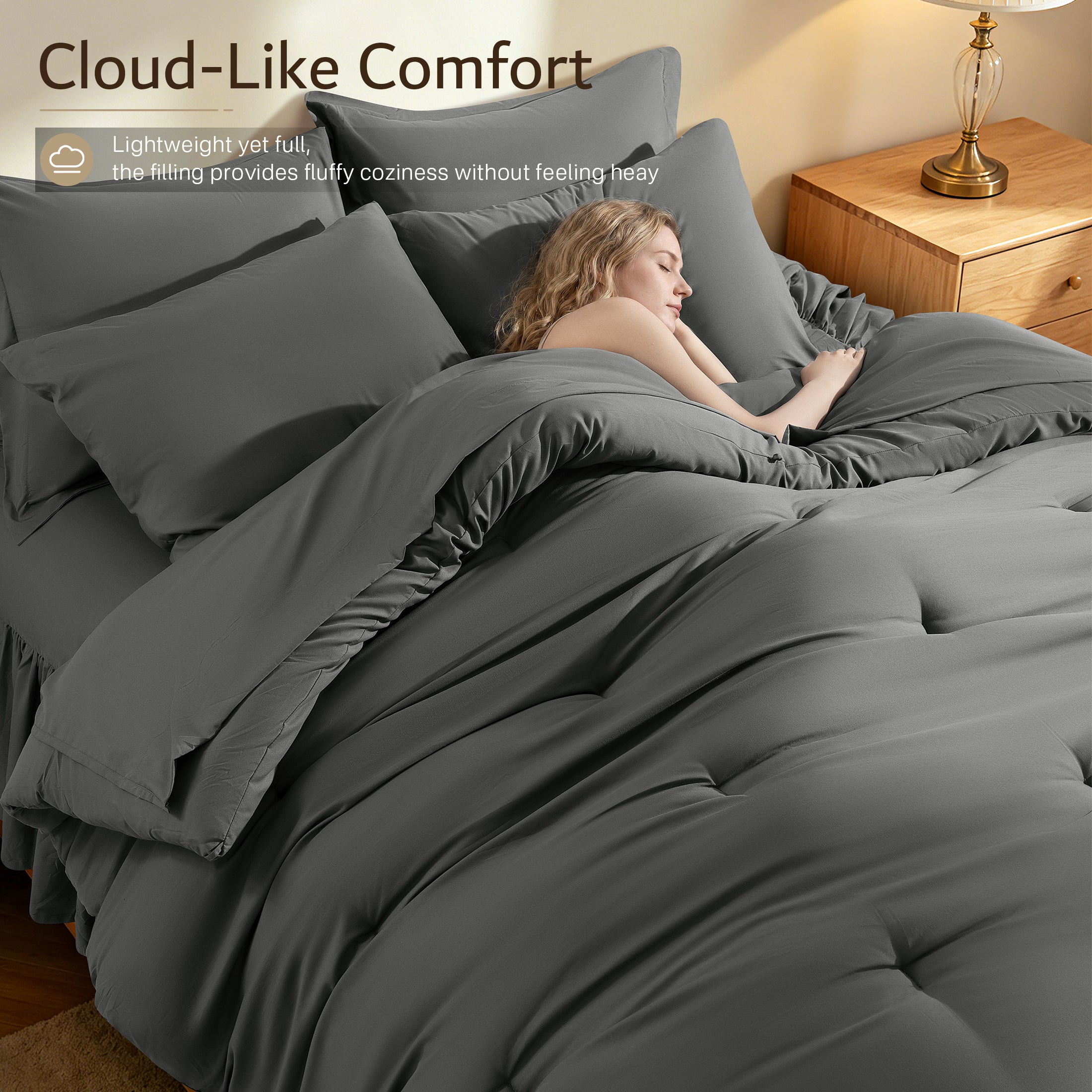 8-Piece Microfiber Comforter Set