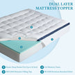 Dual Layer 4 Inch Memory Foam Mattress Topper