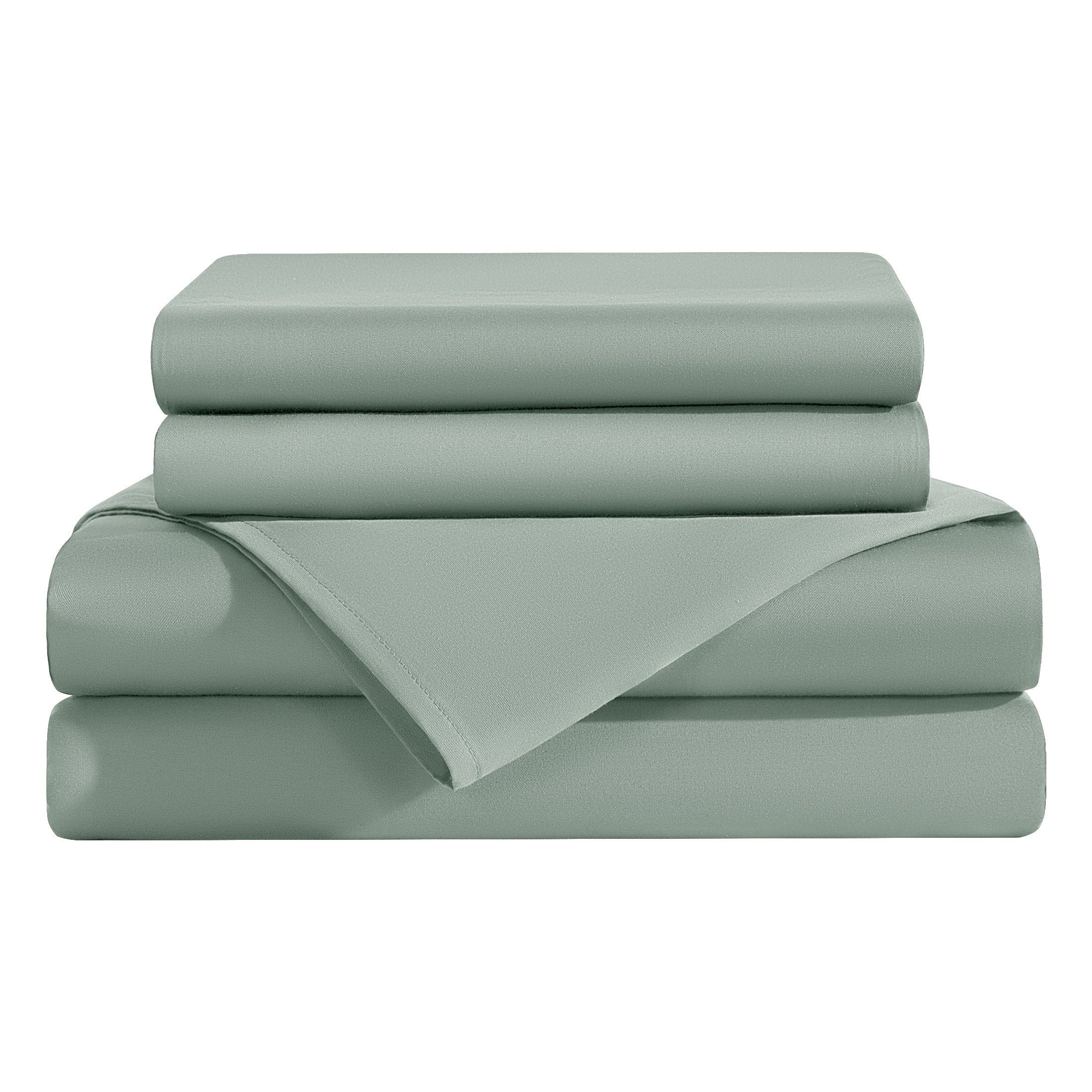 AiAngu 3/4 Pieces Bamboo Bed Sheet Set
