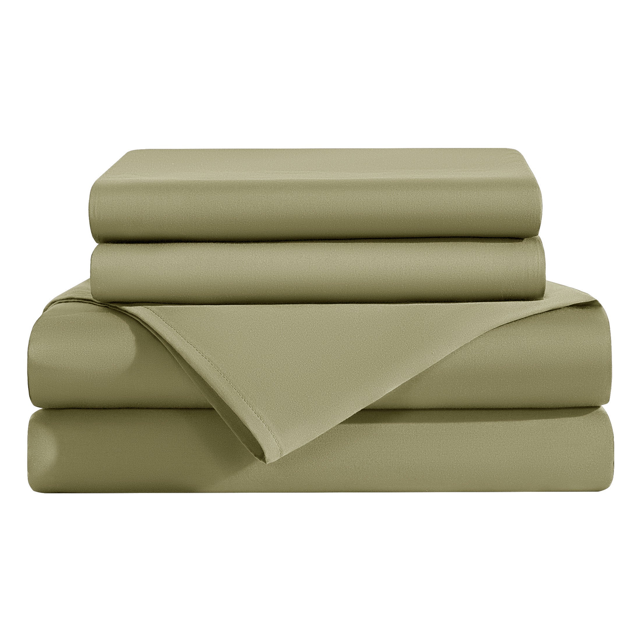 AiAngu 3/4 Pieces Bamboo Bed Sheet Set