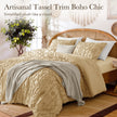 3 Piece Tufted Boho Comforter Set