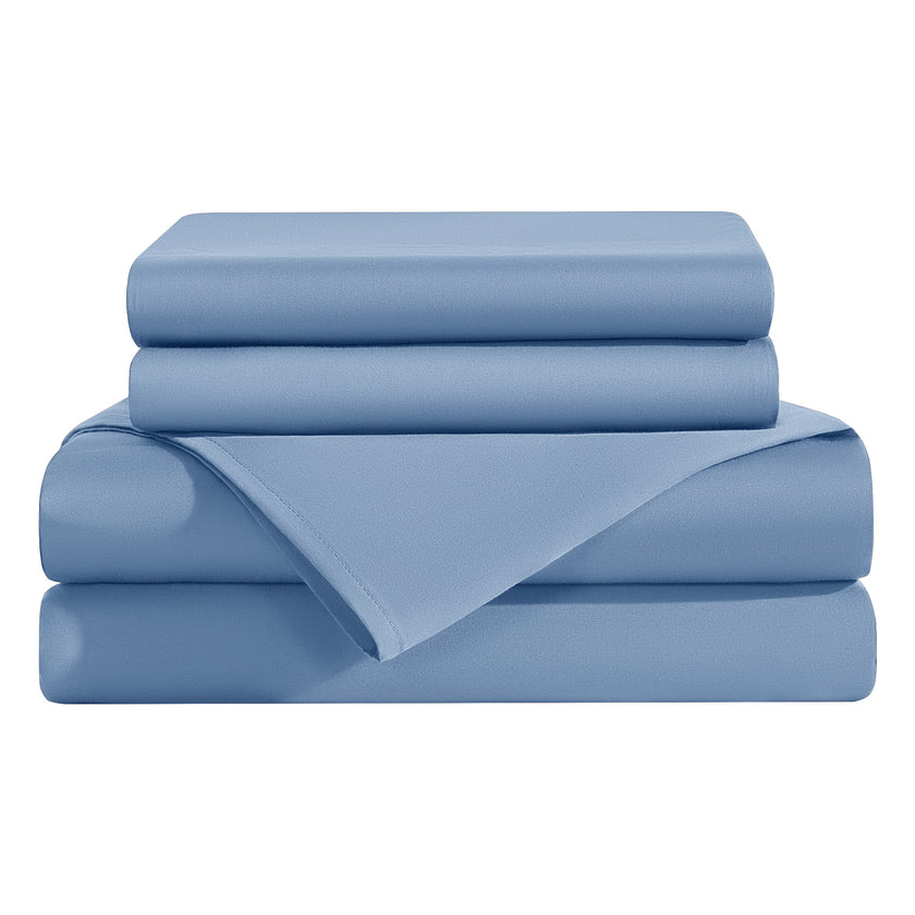 AiAngu 3/4 Pieces Bamboo Bed Sheet Set