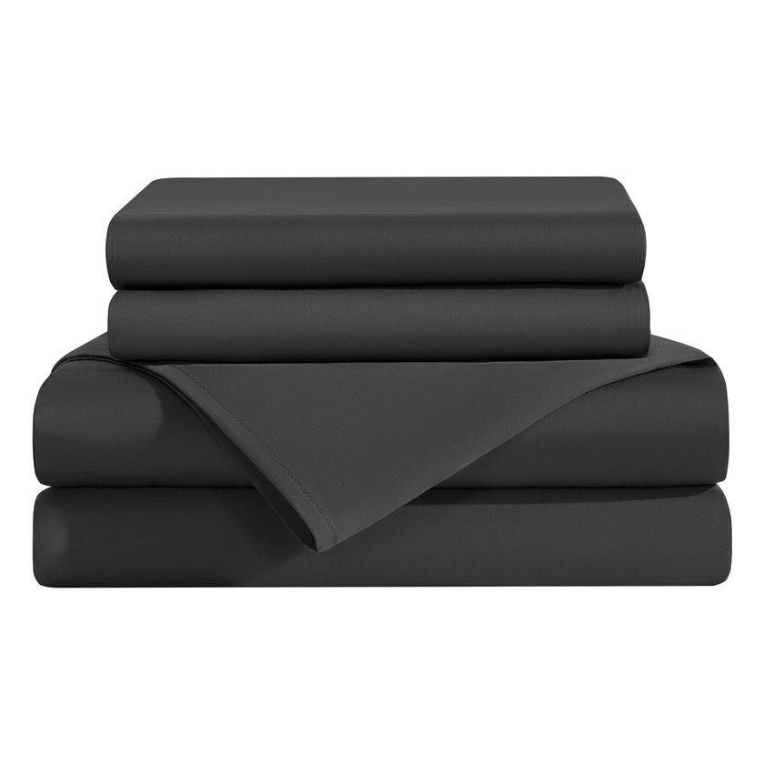 AiAngu 3/4 Pieces Bamboo Bed Sheet Set