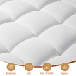 Breathable Plush Shredded Memory Foam Mattress Topper