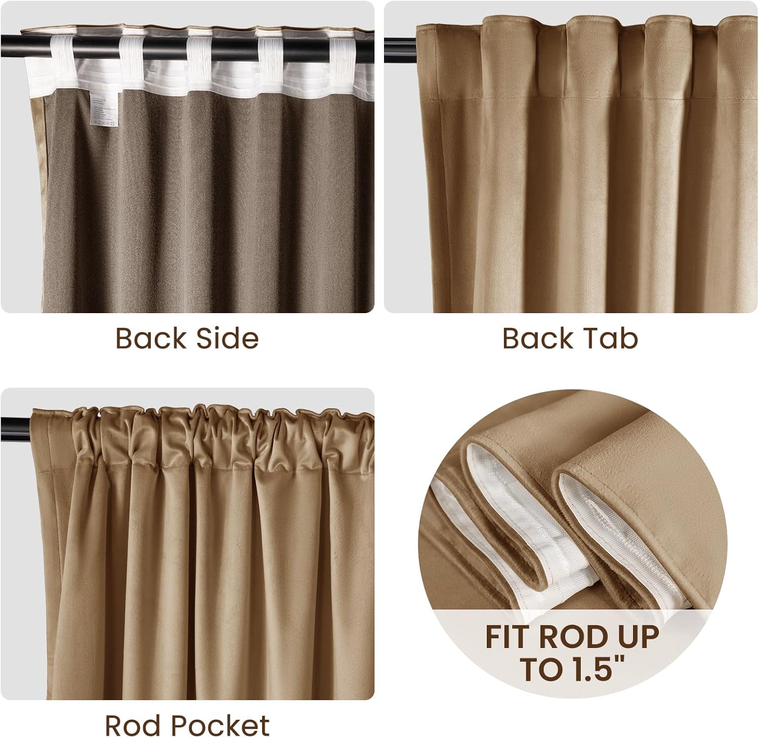 Velvet Semi Blackout Curtains