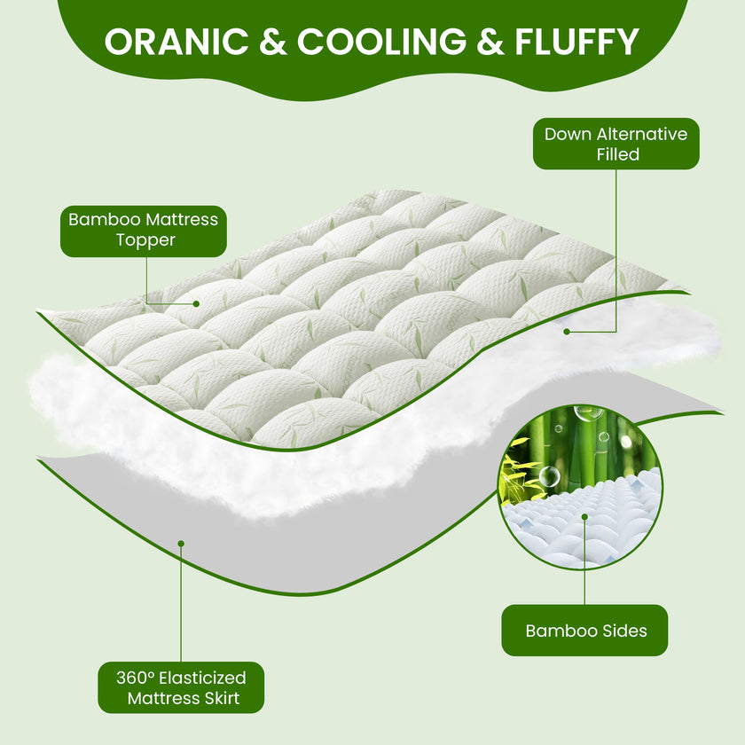 Bamboo Mattress Topper