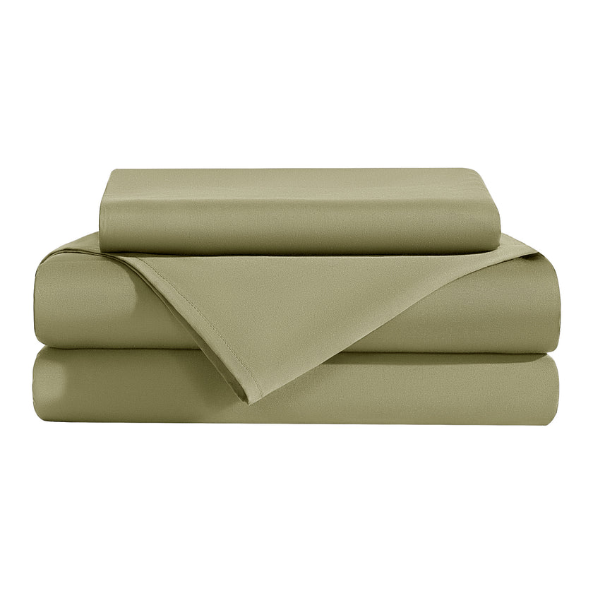 AiAngu 3/4 Pieces Bamboo Bed Sheet Set