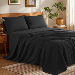 Microfiber 1800 TC Sheet Set - 4 Pieces New Size