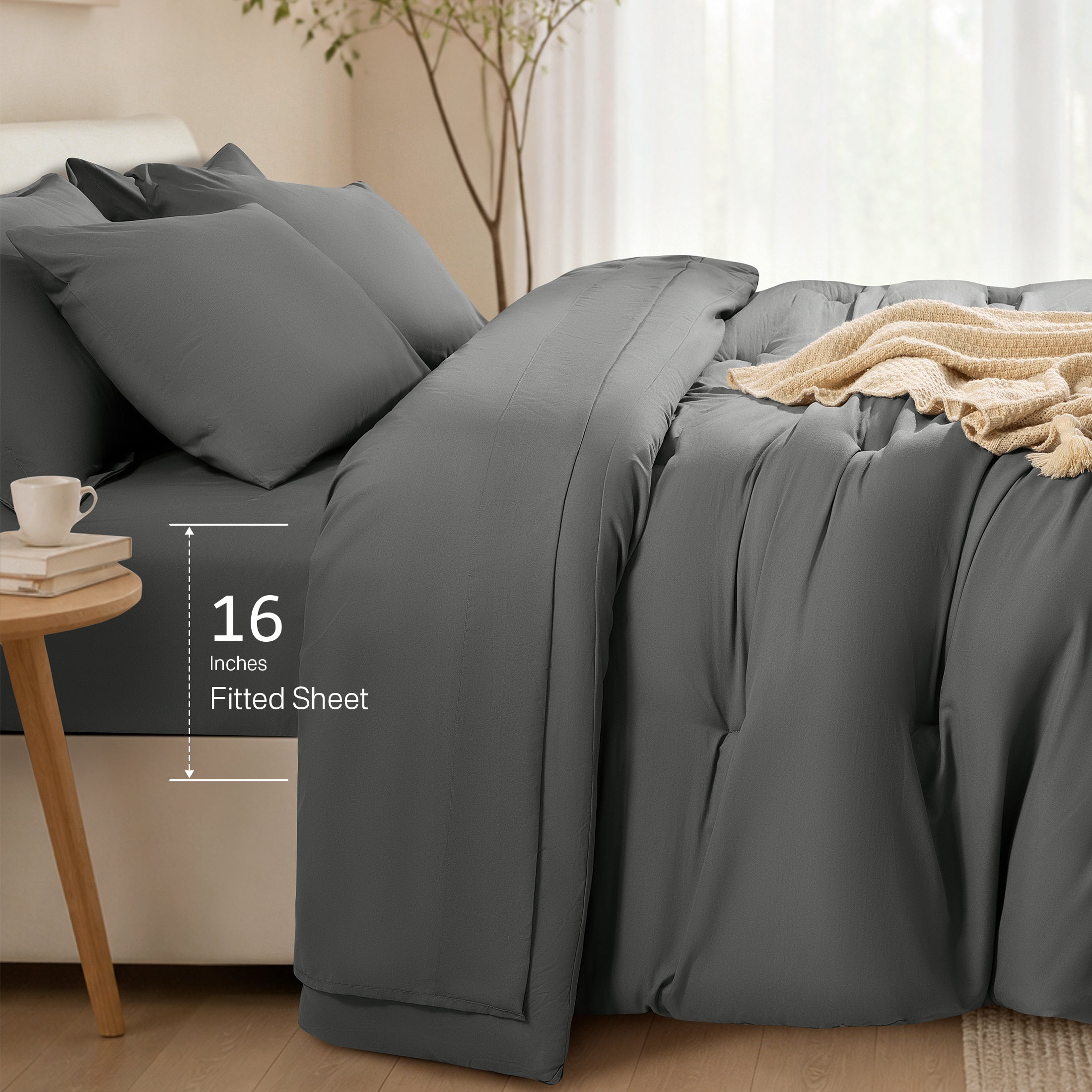 8-Piece Microfiber Comforter Set