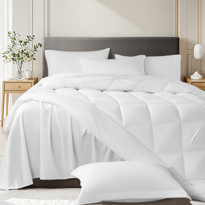 7/5 pieces microfiber comforter set