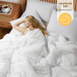 Down Alternative Comforter – All Season Quilted Microfiber, Soft Lightweight Bedding